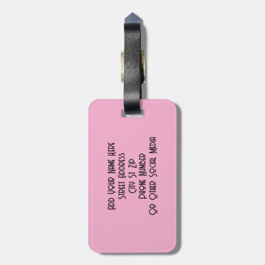 Étiquette de bagage Monstre à un oeil (Dos Vertical)