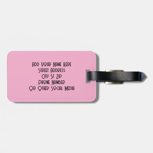 Étiquette de bagage Monstre à un oeil (Dos horizontal)