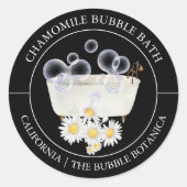 Étiquette de bain bulle Chamomile (Devant)
