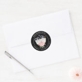 étiquette de bain bulle rose (Enveloppe)