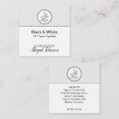 Étiquette de bain et de corps fait maison noir et (Devant / Derrière)