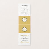 Étiquette de bain et de corps faits maison Gold & (Outside Unfolded)