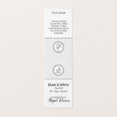 Étiquette de bain et de corps faits maison noir et (Outside Unfolded)