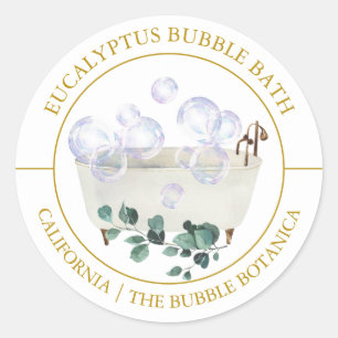 Étiquette de bain Eucalyptus