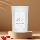 Étiquette de bain minimal à base de plantes