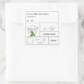 Étiquette de bain moussant à la menthe de l'apothi (Sac)