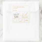 Étiquette de bain moussant à la vanille pour apoth (Sac)