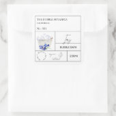 Étiquette de bain moussant Apothicaire Iris (Sac)