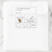Étiquette de bain moussant au café de l'apothicair (Sac)
