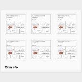 Étiquette de bain moussant au chocolat de l'apothi (Feuille)