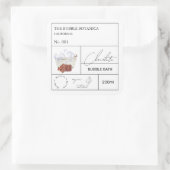 Étiquette de bain moussant au chocolat de l'apothi (Sac)