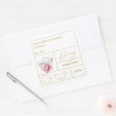 Étiquette de bain moussant aux pivoines de l'apoth (Enveloppe)