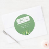 Étiquette de bain naturel Aloe Vera (Enveloppe)