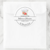 Étiquette de bain simple fait maison Hibiscus (Sac)