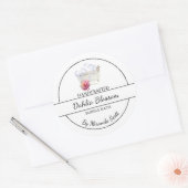 Étiquette de bain simple maison Dahlia (Enveloppe)