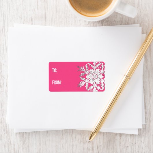 Étiquette de baiser de neige (En situation)