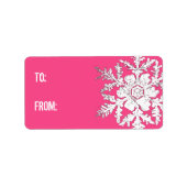 Étiquette de baiser de neige (Devant)