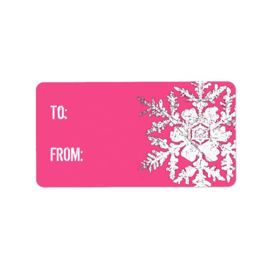 Étiquette de baiser de neige (Devant)