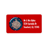 Étiquette de bal de Noël (Devant)