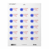 Étiquette de balise de cadeau Crochet (Feuille entière)