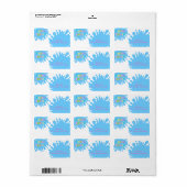 Étiquette de balise de la fête de billard de plâtr (Feuille entière)