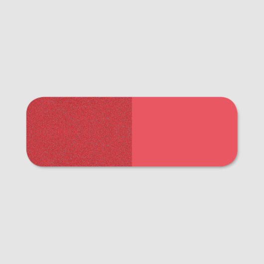 Étiquette de balise de nom rouge de tomate fractio (Devant)