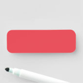 Étiquette de balise de nom rouge de tomate personn (En situation)