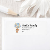 Étiquette de ballon Teddy Bear (En situation)