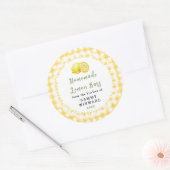 Étiquette de Barre au Citron Maison (Enveloppe)