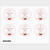 Étiquette de barres de fraises maison (Feuille)