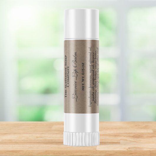 Étiquette de baume à lèvre imperméable à papier Kr