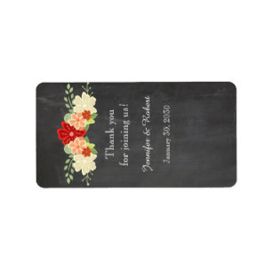 Étiquette de baume à lèvres de mariage de tableau