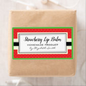 Étiquette de baume à lèvres fait maison (En situation)