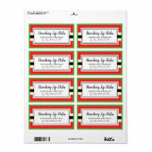 Étiquette de baume à lèvres fait maison (Feuille entière)