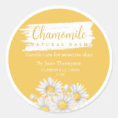 Étiquette de baume naturel Chamomile (Devant)