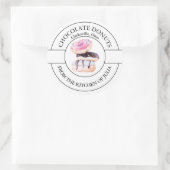 Étiquette de beignets de chocolat (Sac)