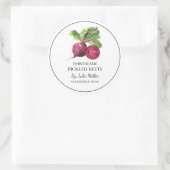 Étiquette de betterave cuite maison simple (Sac)
