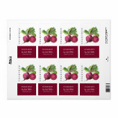 Étiquette de betteraves pochetées maison moderne (Feuille entière)