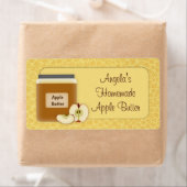 Étiquette de beurre Apple (En situation)