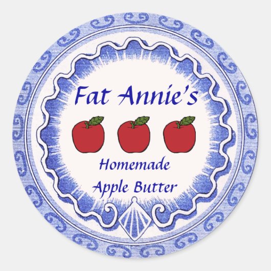 Étiquette de beurre Apple (Devant)