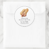Étiquette de beurre de cacahuète fait maison simpl (Sac)