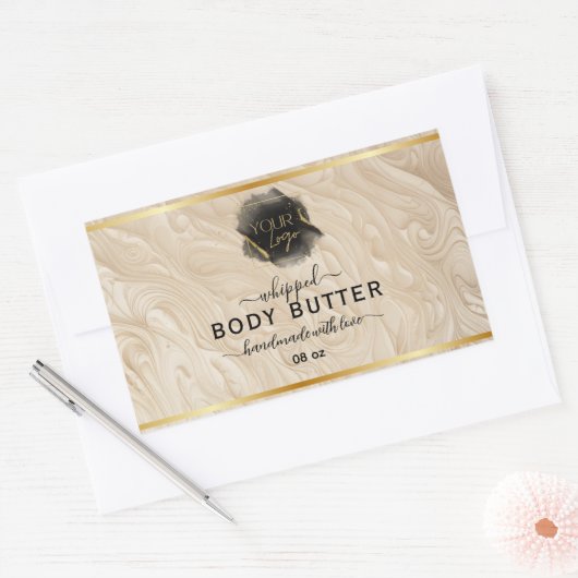 Étiquette de beurre de corps fouetté biologique av (Enveloppe)
