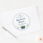 Étiquette de beurre de myrtille fait maison (Enveloppe)
