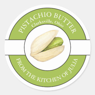 Étiquette de beurre de pistache