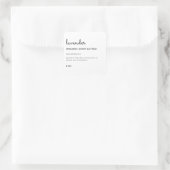 Étiquette de Beurre du corps de lavande blanche de (Sac)