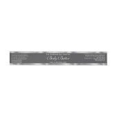 Étiquette de beurre - Gris & Faux Argent Foil (Individuel)