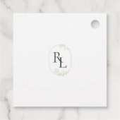 Étiquette de bienvenue au Monogramme minimal (Dos)