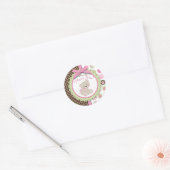 Étiquette de bienvenue de la fille de l'ours TY (Enveloppe)