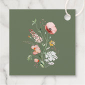 Étiquette de bienvenue de mariage champ de fleurs  (Dos)