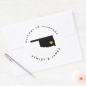 Étiquette de bienvenue du Mariage de l'Oklahoma, n (Enveloppe)